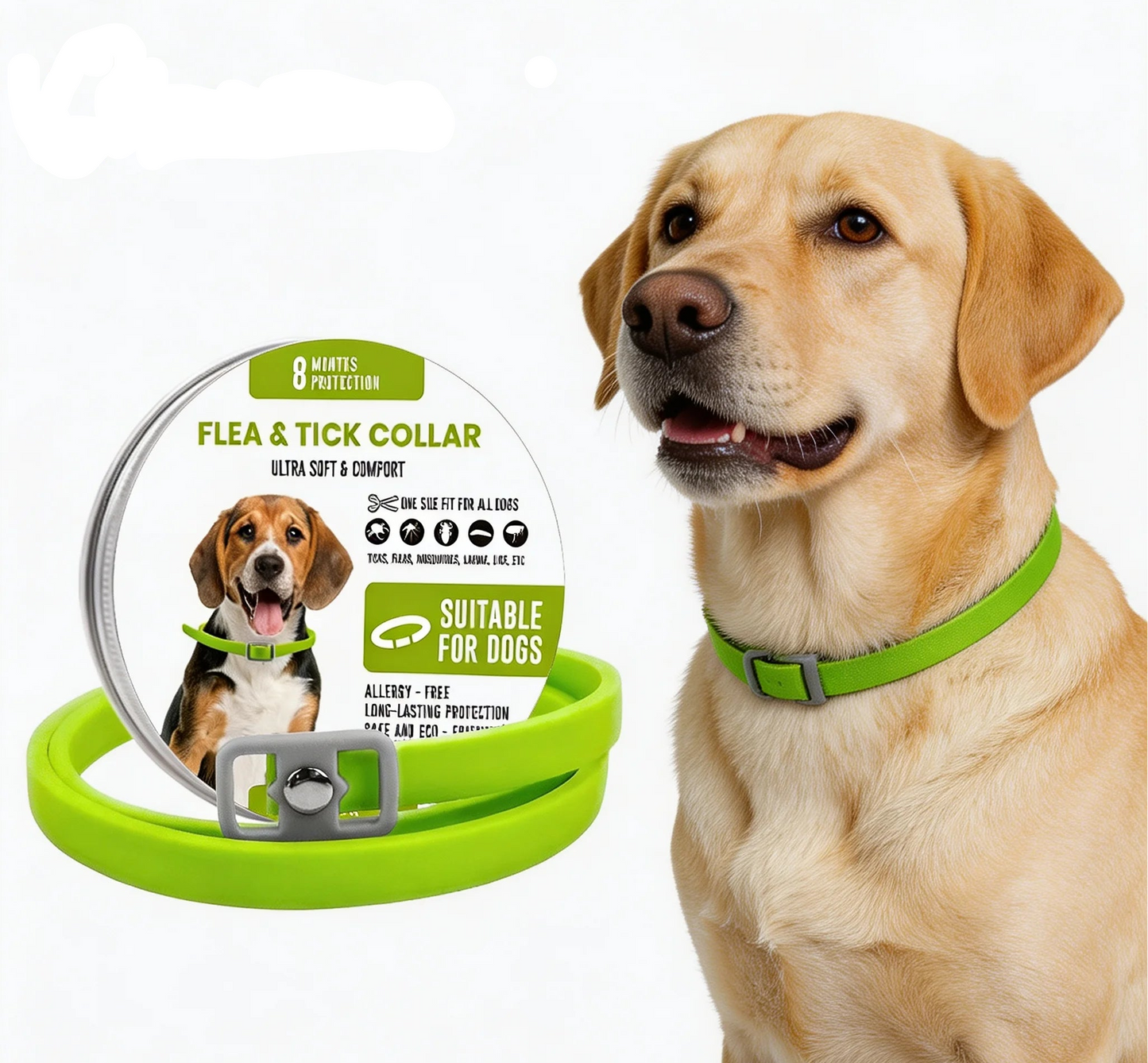 MAYA™ - 8 Months All Natural Flea and Tick Collar for Dogs