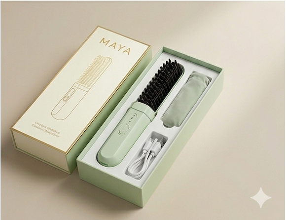 MAYA GoBrush PRO - All in One Straightening Brush