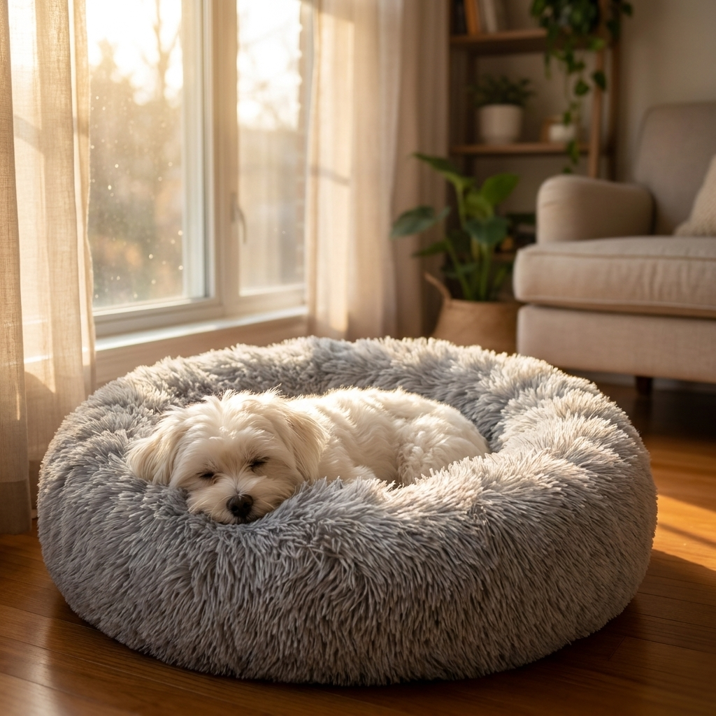 MAYA Cloud Nest™ Calming Donut Dog Bed